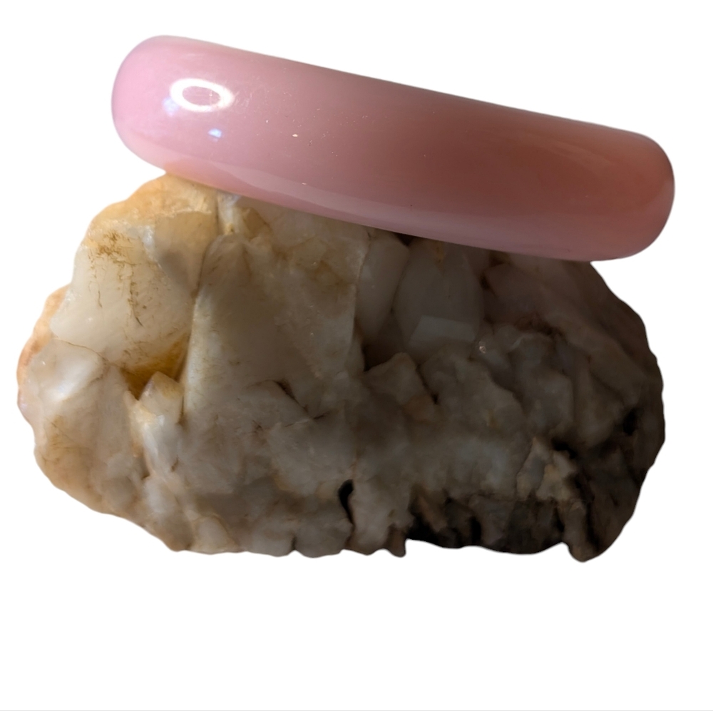 Lucite Bangle, Pink Lucite Bangle